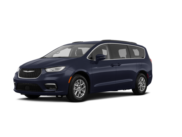 2021 Chrysler Pacifica Pinnacle, front three-quarter view, paint 1 of 8