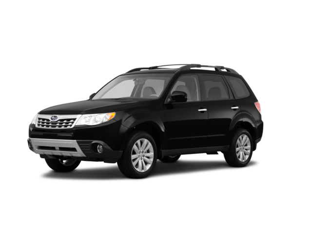 2012 Subaru Forester 2.5X Premium, front three-quarter view, paint 1 of 8