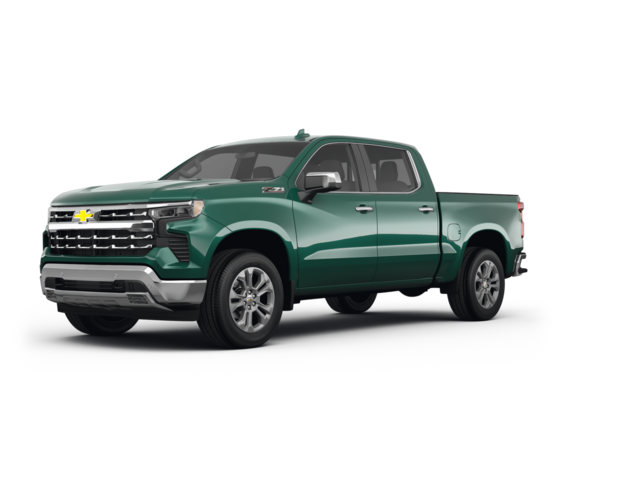 2023 Chevrolet Silverado 1500 LTZ, front three-quarter view, paint 1 of 8