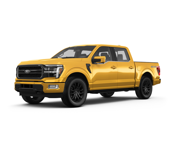 2024 Ford F-150 Lariat, front three-quarter view, paint 1 of 8