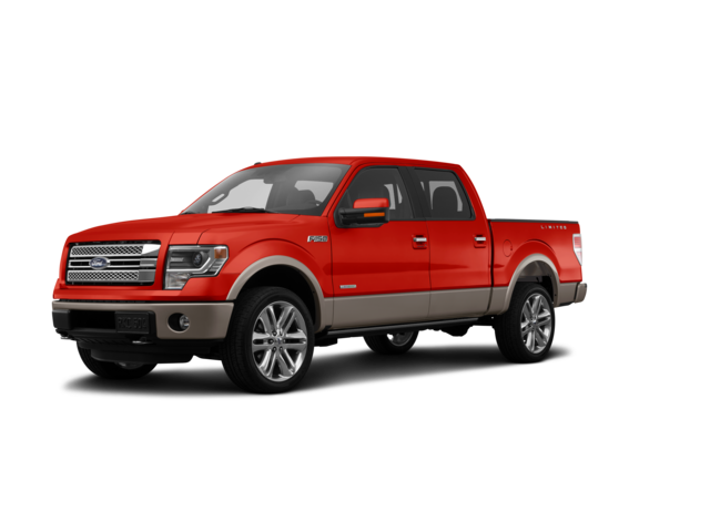 2014 Ford F-150 Limited, front three-quarter view, paint 1 of 8
