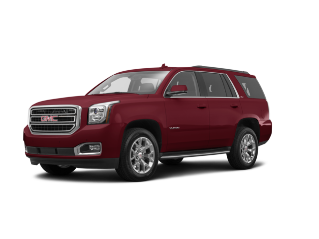 2017 GMC Yukon SLE, front three-quarter view, paint 1 of 8