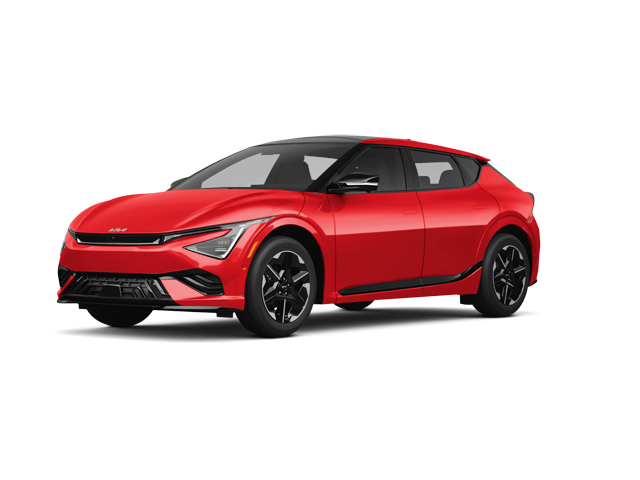 2026 Kia EV6 GT-Line, front three-quarter view, paint 1 of 8