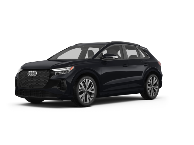 2025 Audi Q4 e-tron Premium Plus, front three-quarter view, paint 1 of 4