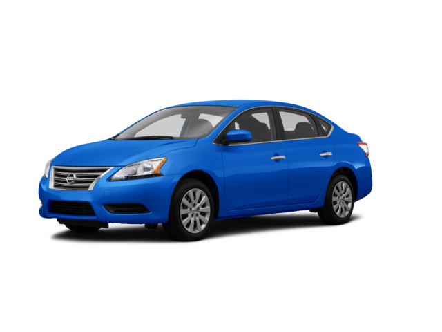 2014 Nissan Sentra SV, front three-quarter view, paint 1 of 8