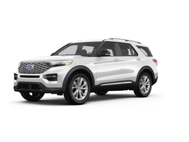 2024 Ford Explorer ST, front three-quarter view, paint 1 of 8