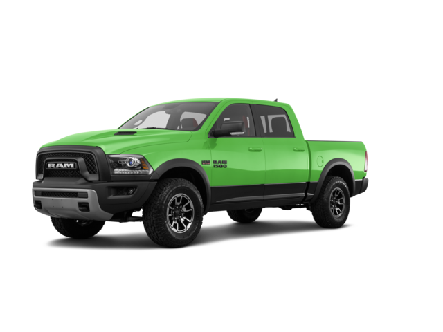 2017 Ram 1500 Rebel, front three-quarter view, paint 1 of 8