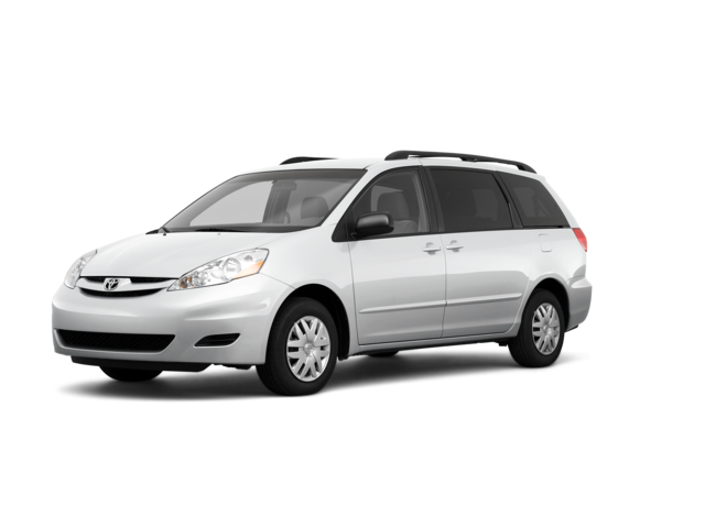 2010 Toyota Sienna LE 8-Passenger, front three-quarter view, paint 1 of 8