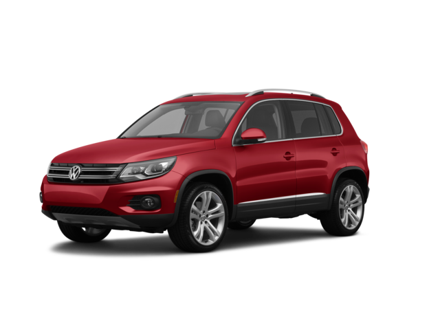 2013 Volkswagen Tiguan SEL, front three-quarter view, paint 1 of 7