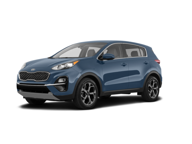 2022 Kia Sportage LX, front three-quarter view, paint 1 of 6