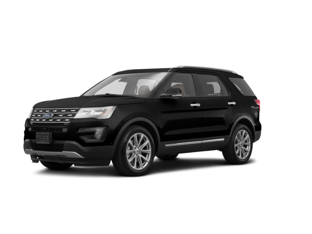 2016 Ford Explorer Limited, front three-quarter view, paint 1 of 8