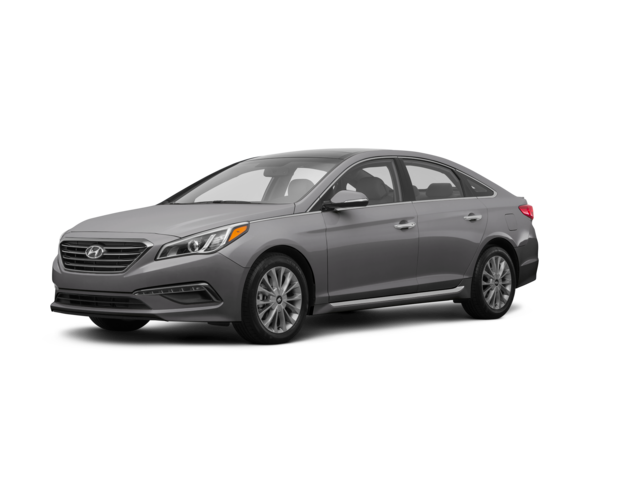 2015 Hyundai Sonata Limited, front three-quarter view, paint 1 of 8
