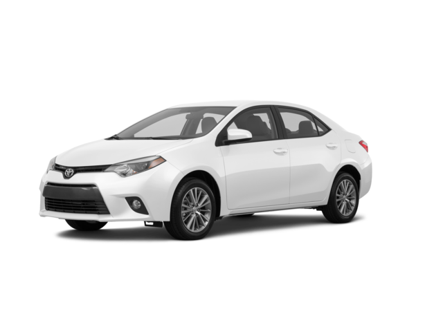 2015 Toyota Corolla LE Plus, front three-quarter view, paint 1 of 8