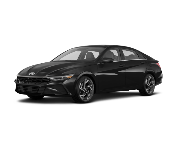 2025 Hyundai Elantra Limited, front three-quarter view, paint 1 of 8