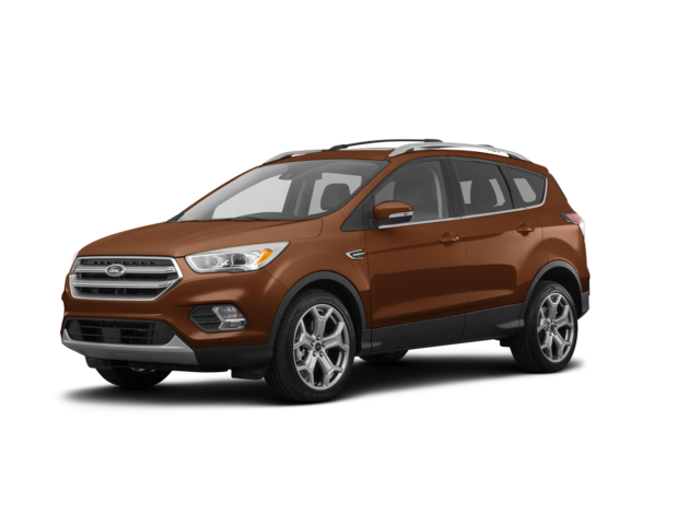 2017 Ford Escape Titanium, front three-quarter view, paint 1 of 8
