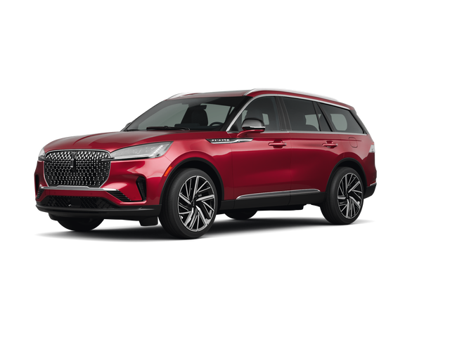 2025 Lincoln Aviator Reserve, front three-quarter view, paint 1 of 8