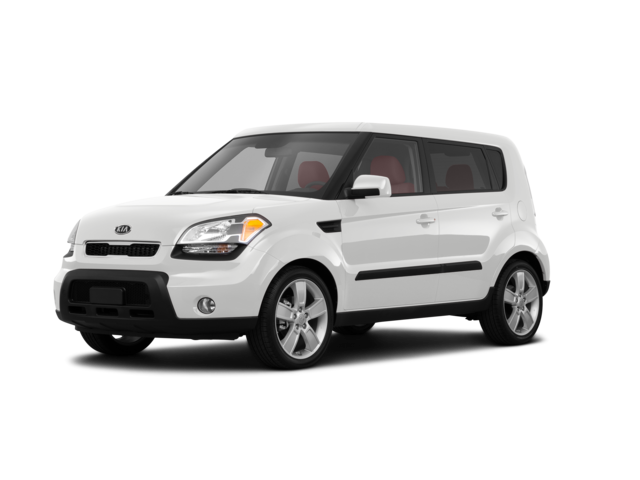 2011 Kia Soul Sport, front three-quarter view, paint 1 of 8
