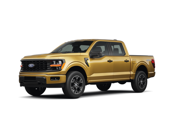 2024 Ford F-150 STX, front three-quarter view, paint 1 of 8