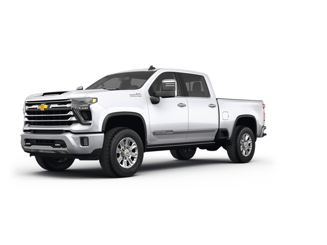 2024 Chevrolet Silverado 2500 HD High Country, front three-quarter view, paint 1 of 8