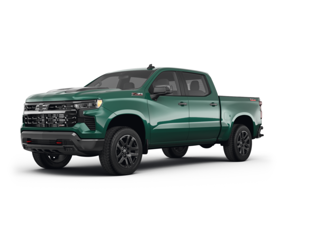 2023 Chevrolet Silverado 1500 LT Trail Boss, front three-quarter view, paint 1 of 8