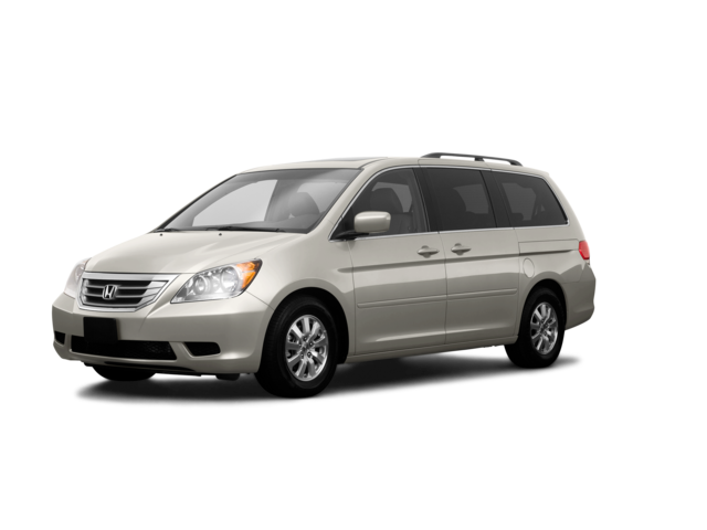 2009 Honda Odyssey EX-L, front three-quarter view, paint 1 of 8