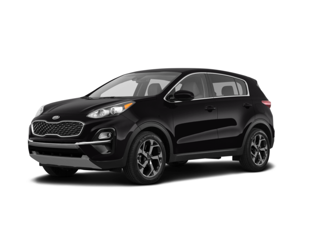 2020 Kia Sportage LX, front three-quarter view, paint 1 of 7