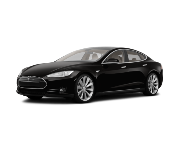 2012 Tesla Model S Performance, front three-quarter view, paint 1 of 8