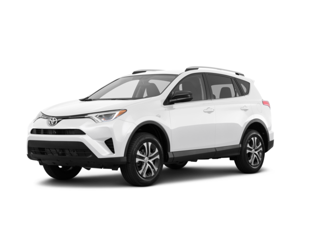 2017 Toyota RAV4 LE, front three-quarter view, paint 1 of 8