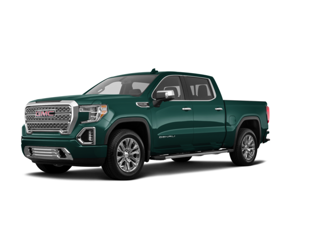 2019 GMC Sierra 1500 Denali, front three-quarter view, paint 1 of 8