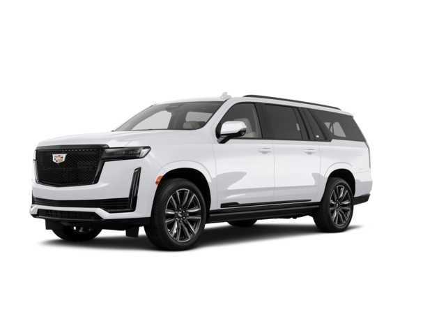 2021 Cadillac Escalade ESV Premium Luxury, front three-quarter view, paint 1 of 8