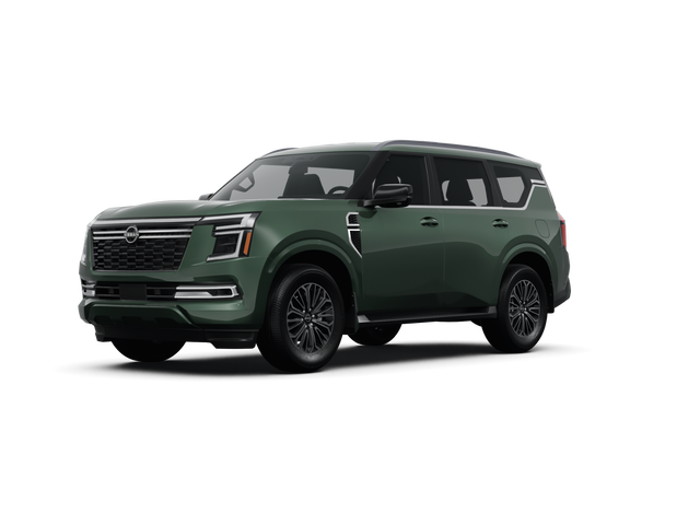 2025 Nissan Armada SL, front three-quarter view, paint 1 of 8