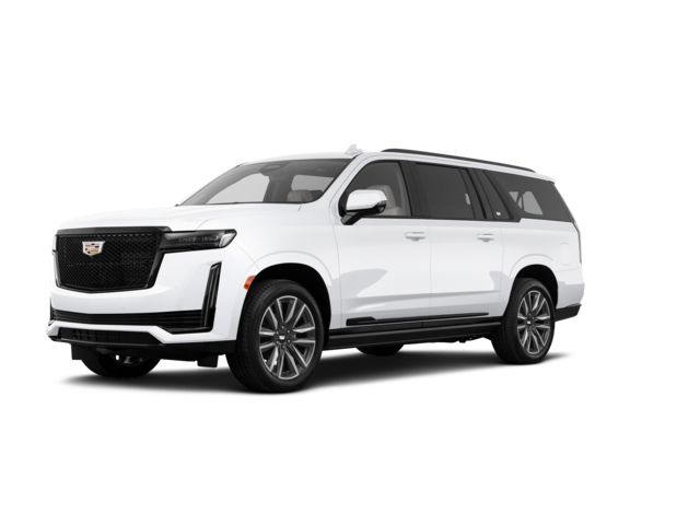 2023 Cadillac Escalade ESV V, front three-quarter view, paint 1 of 8