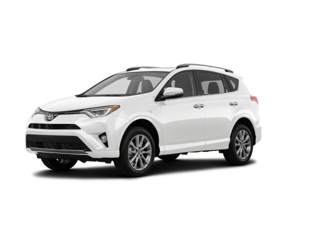 2017 Toyota RAV4 Platinum, front three-quarter view, paint 1 of 8