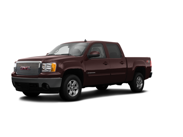 2008 GMC Sierra 1500 SLT, front three-quarter view, paint 1 of 8