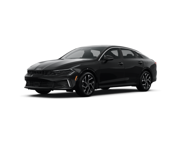 2025 Kia K5 EX, front three-quarter view, paint 1 of 7