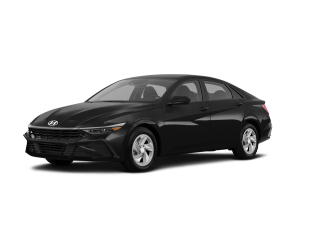 2025 Hyundai Elantra SE, front three-quarter view, paint 1 of 7
