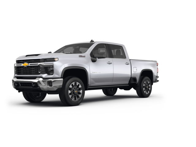 2024 Chevrolet Silverado 2500 HD LT, front three-quarter view, paint 1 of 8