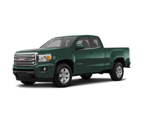2018 GMC Canyon SL, front three-quarter view, paint 1 of 8