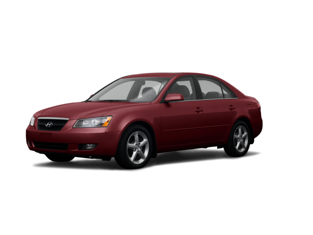 2008 Hyundai Sonata GLS, front three-quarter view, paint 1 of 6