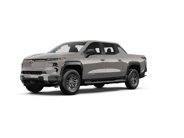 2026 Chevrolet Silverado EV LT Extended Range, front three-quarter view, paint 1 of 8