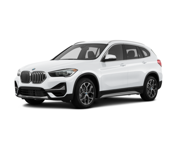 2021 BMW X1 sDrive28i, front three-quarter view, paint 1 of 2