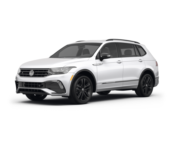 2022 Volkswagen Tiguan SE R-Line Black, front three-quarter view, paint 1 of 7