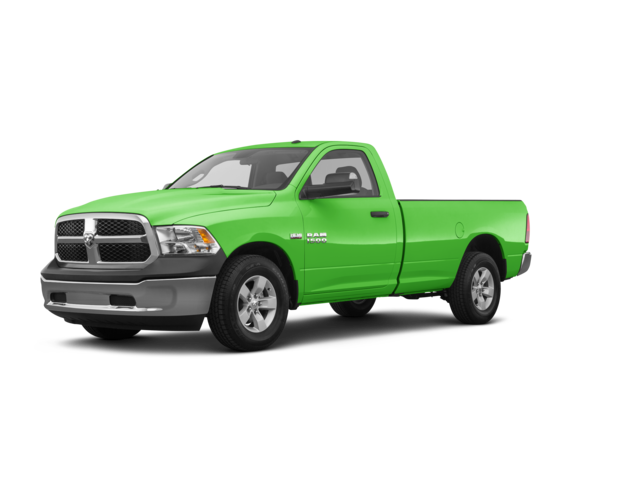 2017 Ram 1500 Tradesman, front three-quarter view, paint 1 of 8