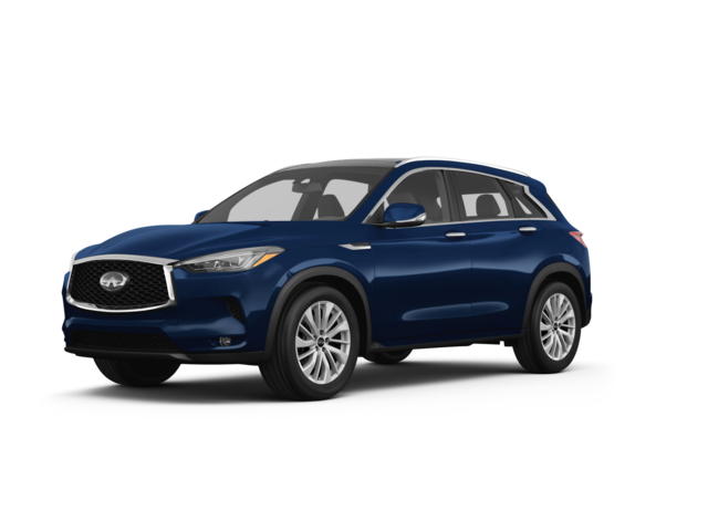 2024 INFINITI QX50 LUXE, front three-quarter view, paint 1 of 8