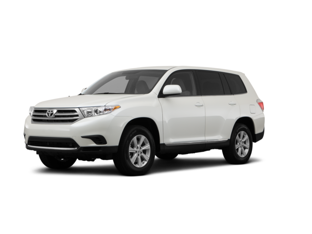 2012 Toyota Highlander Base, front three-quarter view, paint 1 of 8