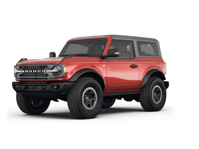 2022 Ford Bronco Badlands, front three-quarter view, paint 1 of 8