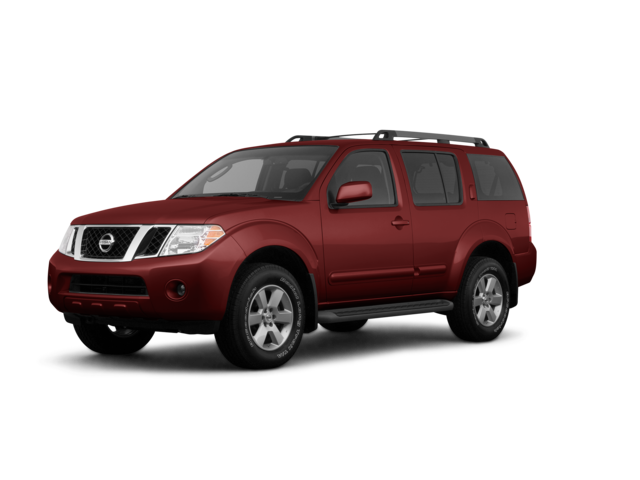 2008 Nissan Pathfinder SE, front three-quarter view, paint 1 of 8