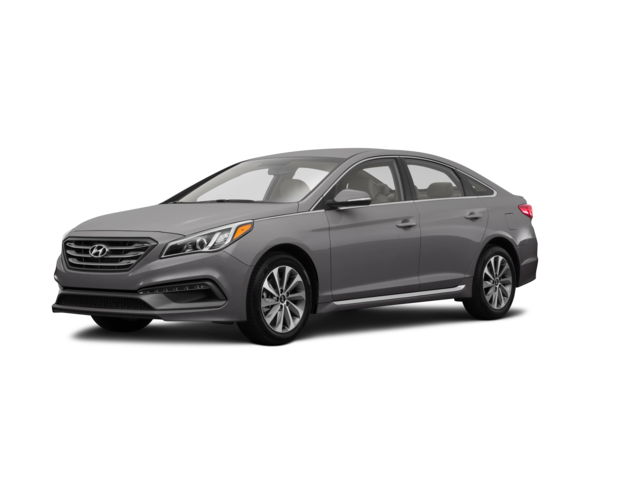 2017 Hyundai Sonata Sport, front three-quarter view, paint 1 of 8