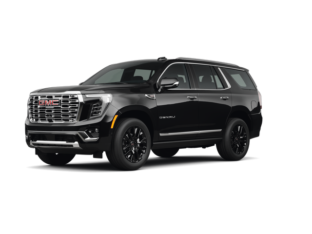 2025 GMC Yukon Denali, front three-quarter view, paint 1 of 8
