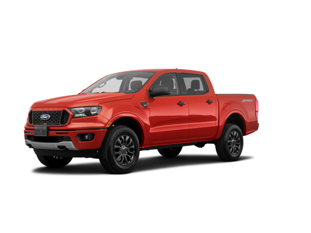 2019 Ford Ranger XLT, front three-quarter view, paint 1 of 8